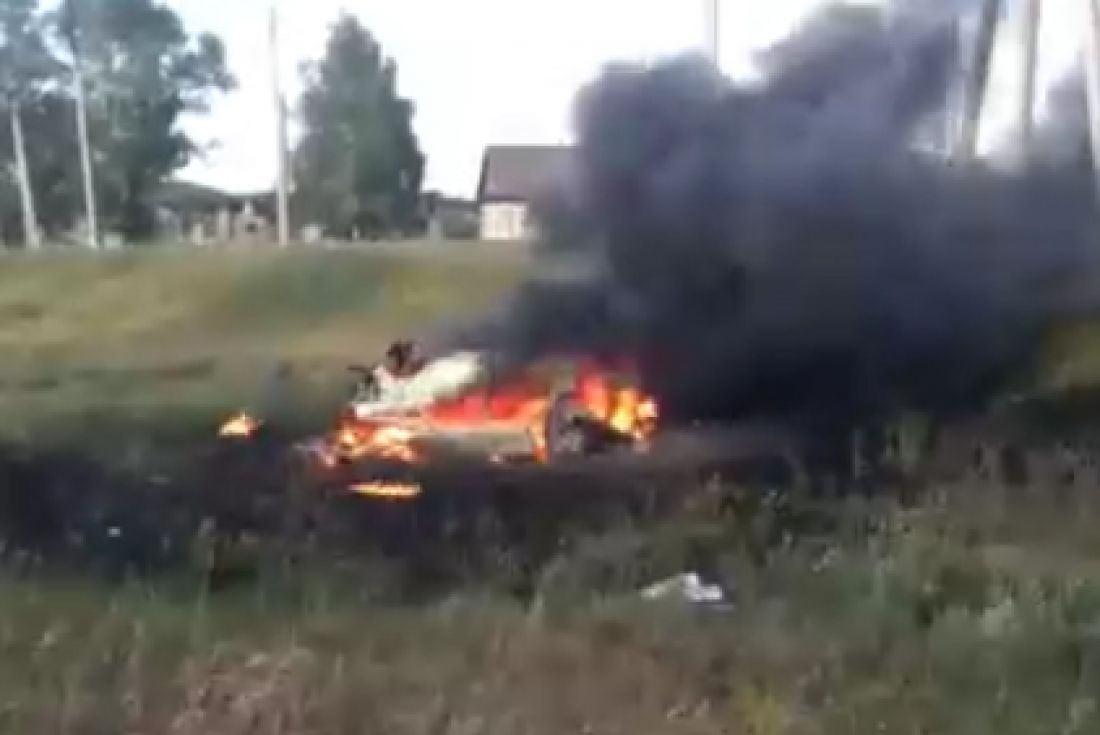 В Пензенской области сельчане вытащили пьяного водителя из горящего  автомобиля — Происшествия — Пенза СМИ