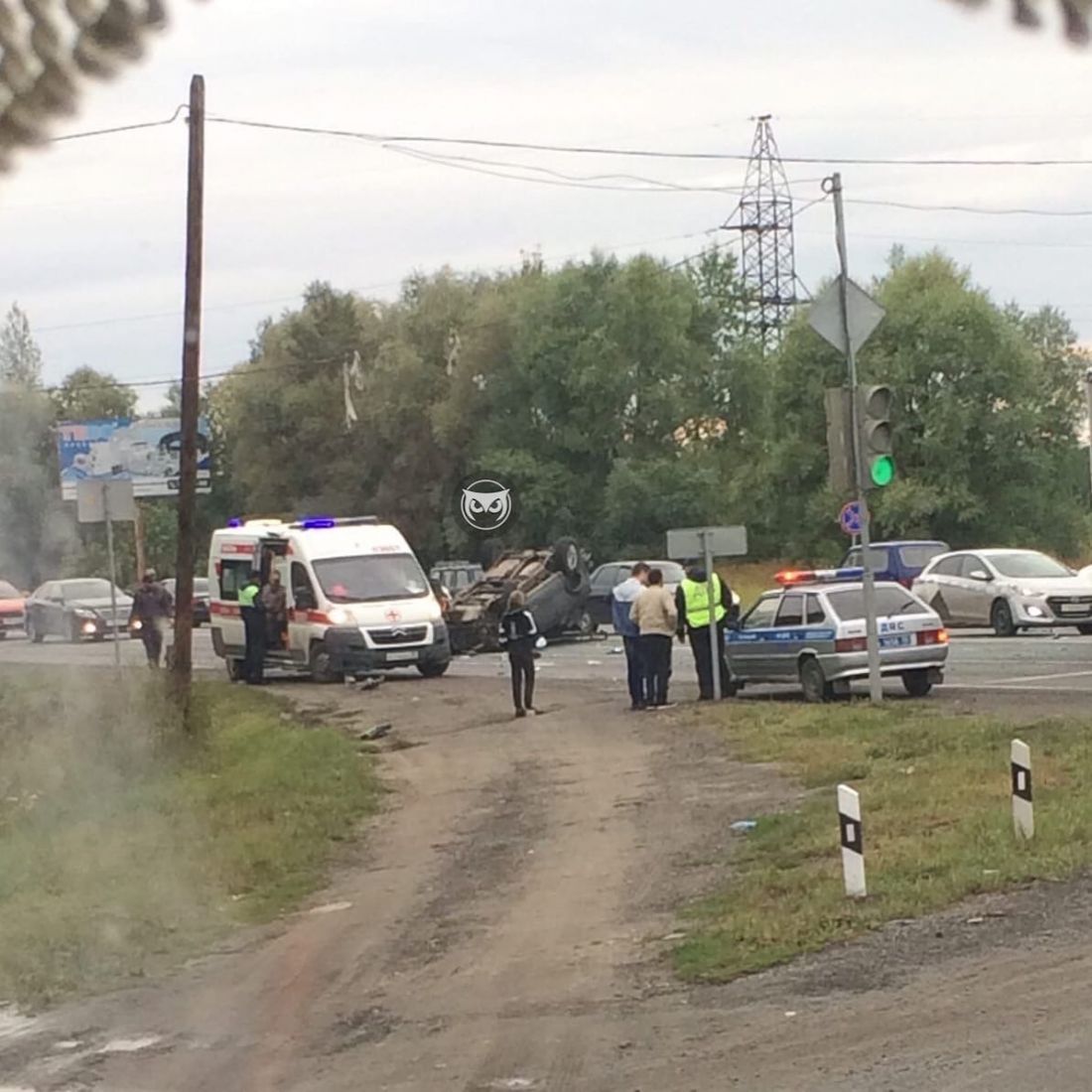 В поселке Монтажный Пензенской области в ДТП перевернулся автомобиль —  Происшествия — Пенза СМИ