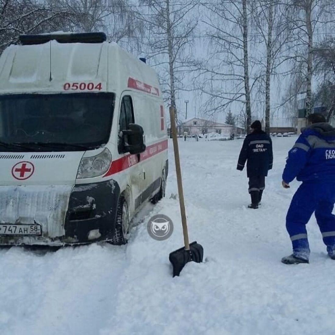 Под Пензой автомобиль «скорой помощи» застрял в снегу — Происшествия —  Пенза СМИ