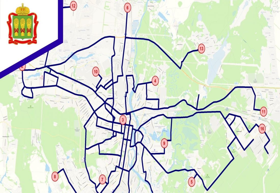 Карта движения транспорта пенза