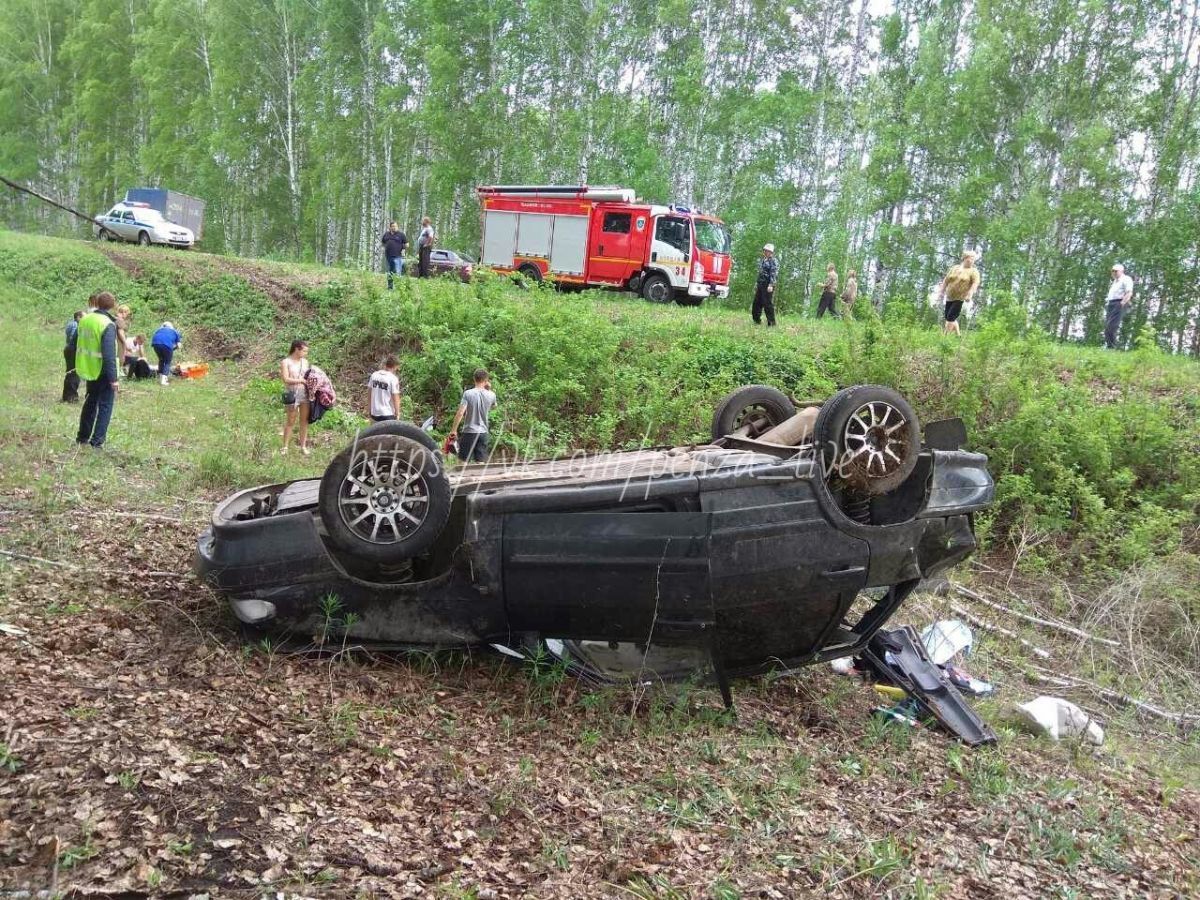 Появились фото с места ДТП с несовершеннолетними в Пензенской области —  Происшествия — Пенза СМИ