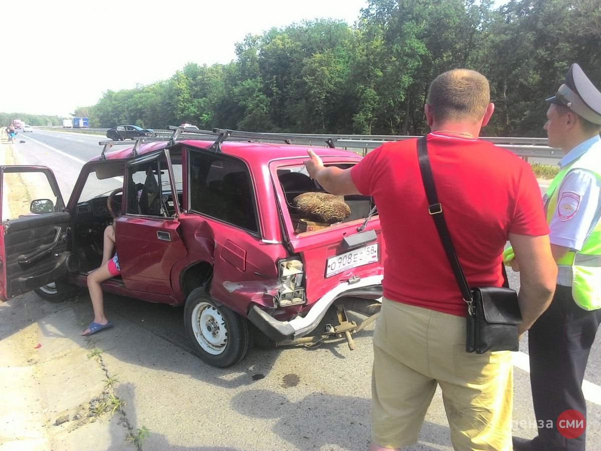 Под Пензой жестко столкнулись два автомобиля — Происшествия — Пенза СМИ